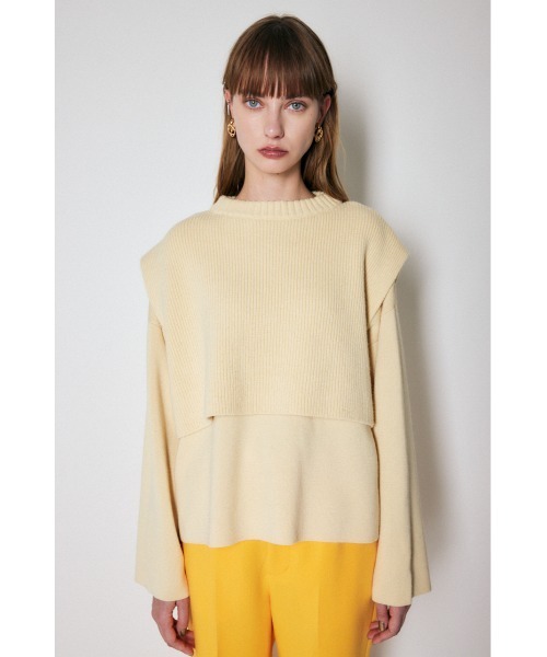 moussy - MOUSSY LAYERED RIB セーター MOUSSY（マウジー）の「LAYERED RIB セーター（ニット/セーター