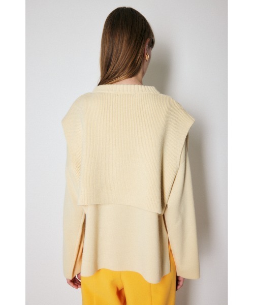 MOUSSY（マウジー）の「LAYERED RIB セーター（ニット/セーター）」 - WEAR