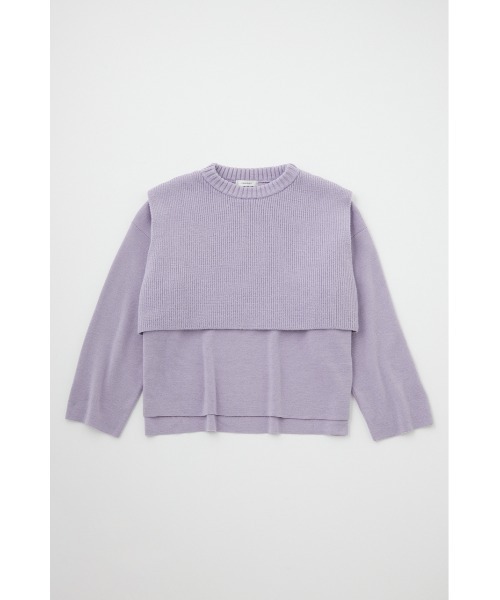 moussy - MOUSSY LAYERED RIB セーター MOUSSY（マウジー）の「LAYERED RIB セーター（ニット/セーター