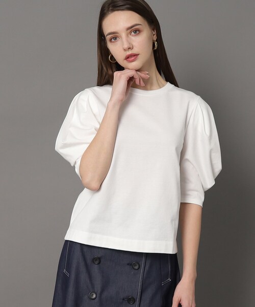 DRESSTERIOR(ドレステリア)の「◆タックスリーブプルオーバー(Tシャツ/カットソー・レディース・ホワイト/ブラック/ブラウン系その他・36/34/38)」の2枚目の写真