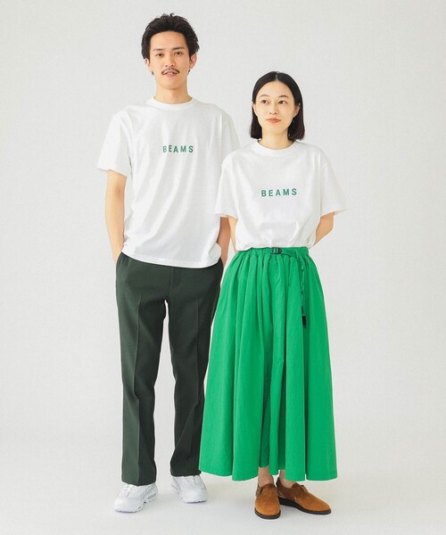 BEAMS T(ビームスティー)の「BEAMS / ロゴ Tシャツ 23SS(Tシャツ/カットソー・メンズ・ホワイト/グリーン/インディゴブルー・SMALL/MEDIUM/LARGE/X-LARGE/XX-LARGE)」の4枚目の写真