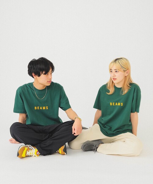 BEAMS T(ビームスティー)の「BEAMS / ロゴ Tシャツ 23SS(Tシャツ/カットソー・メンズ・ホワイト/グリーン/インディゴブルー・SMALL/MEDIUM/LARGE/X-LARGE/XX-LARGE)」の6枚目の写真