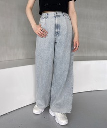 Heather | ハイウエストデニムワイドパンツ 184434(デニムパンツ)