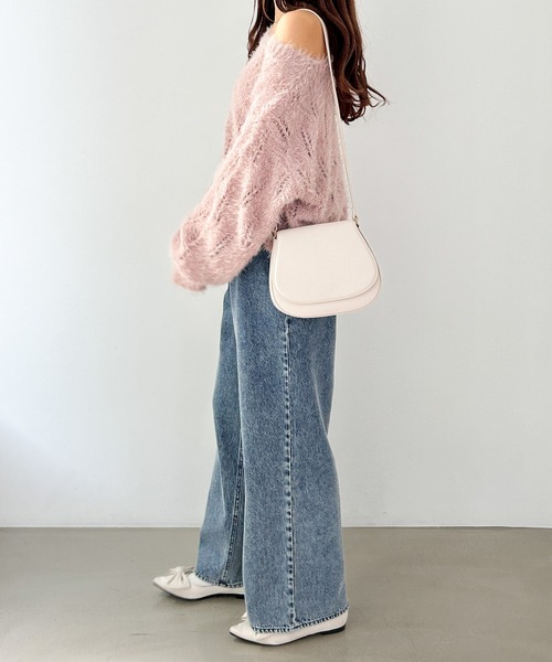 ワイズ Y's 8oz ブリーチ ハイウエスト デニムパンツ 2 Y's ワイズ 24SS 8oz DENIM BLEACHED HIGH WAIST PLEATED PANTS