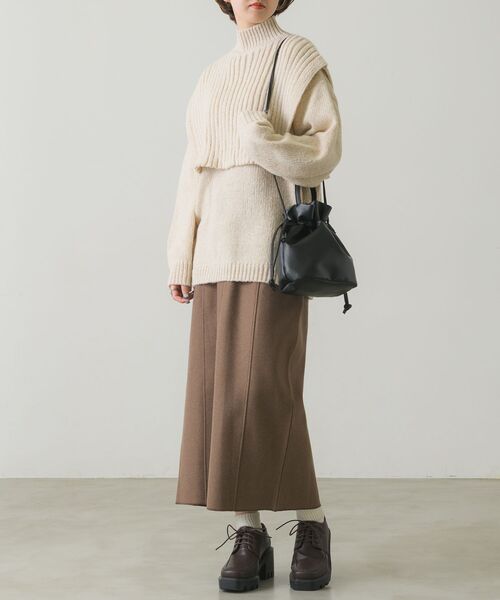 RETRO GIRL(レトロガール)の「ニットレイヤードSET(ニット/セーター・レディース・ブラック/ナチュラル/グリーン・FREE)」の16枚目の写真