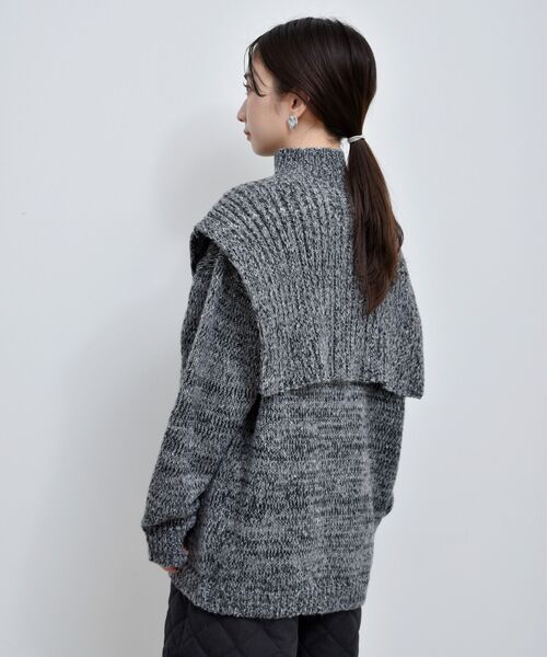 RETRO GIRL(レトロガール)の「ニットレイヤードSET(ニット/セーター・レディース・ブラック/ナチュラル/グリーン・FREE)」の19枚目の写真