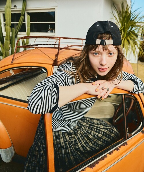 FREAK'S STORE(フリークスストア)の「ラウンドティアードスカート(スカート・レディース・その他1/オフホワイト/ブラック・フリ-)」の5枚目の写真