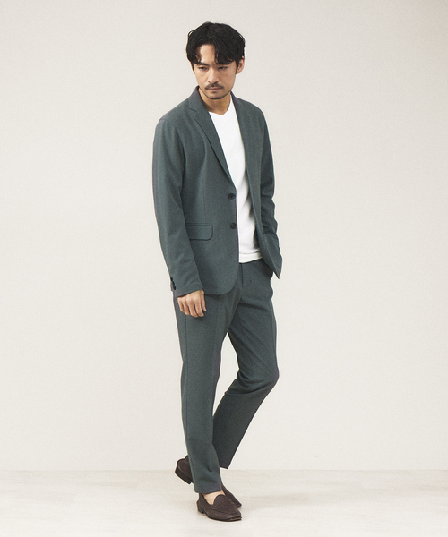 ABAHOUSE GRAY(アバハウスグレイ)の「【Vネック】ポンチ 長袖 Tシャツ(Tシャツ/カットソー・メンズ・ホワイト/ライトグレー/ブラック/ネイビー・46/48)」の5枚目の写真