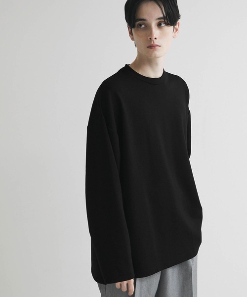 Anchor Smith(アンカー スミス)の「ハイポンチ ビッグシルエットドレープ長袖カットソー(Tシャツ/カットソー・メンズ・ベージュ/ライトグレー/ホワイト/グリーン系/ブラック/グレイッシュブルー/ワイン/ブルー・M/L)」の11枚目の写真