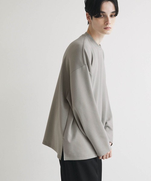 Anchor Smith(アンカー スミス)の「ハイポンチ ビッグシルエットドレープ長袖カットソー(Tシャツ/カットソー・メンズ・ベージュ/ライトグレー/ホワイト/グリーン系/ブラック/グレイッシュブルー/ワイン/ブルー・M/L)」の18枚目の写真