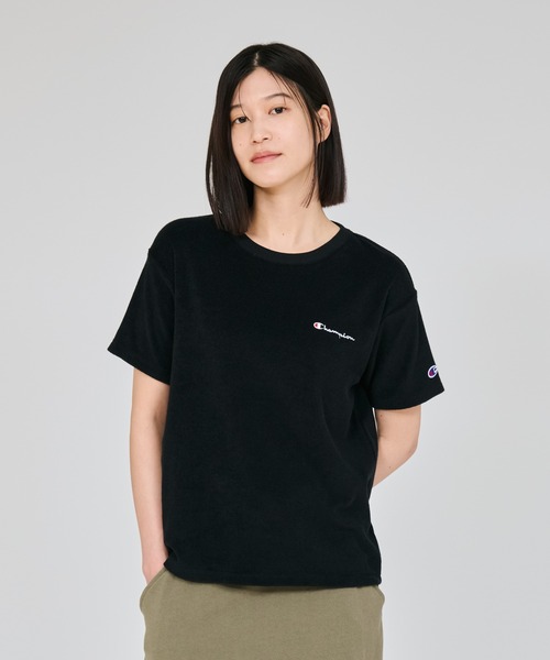 Champion(チャンピオン)の「【Champion/チャンピオン】レディース ショートスリーブTシャツ(Tシャツ/カットソー・レディース・ホワイト/ライトパープル/ブラック/ブルーグレー/ネイビー/オレンジ系その他/ベージュ/ブラウン系/スカイブルー・MEDIUM/LARGE)」の2枚目の写真