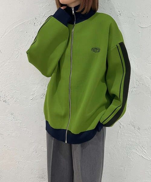 apres jour mignon（アプレジュールミニョン）の「スポンディッシュトラックジャケット【ZOZOTOWN限定アイテム】（その他トップス・レディース・ミント/アイボリー/ネイビー・X-LARGE/フリー）」の14枚目の写真