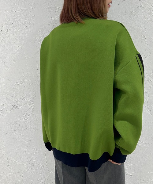 apres jour mignon（アプレジュールミニョン）の「スポンディッシュトラックジャケット【ZOZOTOWN限定アイテム】（その他トップス・レディース・ミント/アイボリー/ネイビー・X-LARGE/フリー）」の16枚目の写真