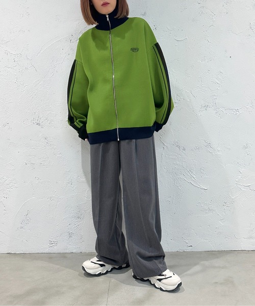 apres jour mignon（アプレジュールミニョン）の「スポンディッシュトラックジャケット【ZOZOTOWN限定アイテム】（その他トップス・レディース・ミント/アイボリー/ネイビー・X-LARGE/フリー）」の17枚目の写真