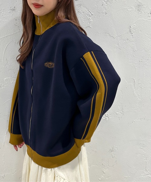 apres jour mignon（アプレジュールミニョン）の「スポンディッシュトラックジャケット【ZOZOTOWN限定アイテム】（その他トップス・レディース・ミント/アイボリー/ネイビー・X-LARGE/フリー）」の21枚目の写真