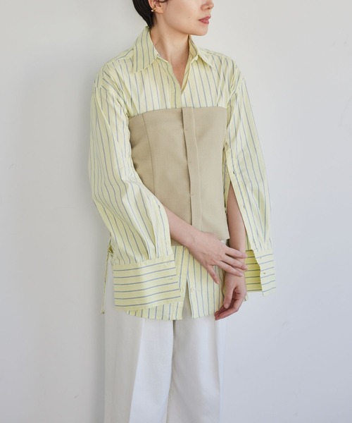 LEPSIM(レプシィム)の「【FOR I SERIES】ボタンツキビスチェ 190582(チューブトップ・レディース・ベージュ/ブラック・MEDIUM/LARGE/SMALL)」の13枚目の写真