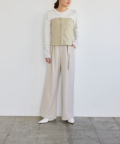 LEPSIM(レプシィム)の「【FOR I SERIES】ボタンツキビスチェ 190582(チューブトップ・レディース・ベージュ/ブラック・MEDIUM/LARGE/SMALL)」の21枚目の写真