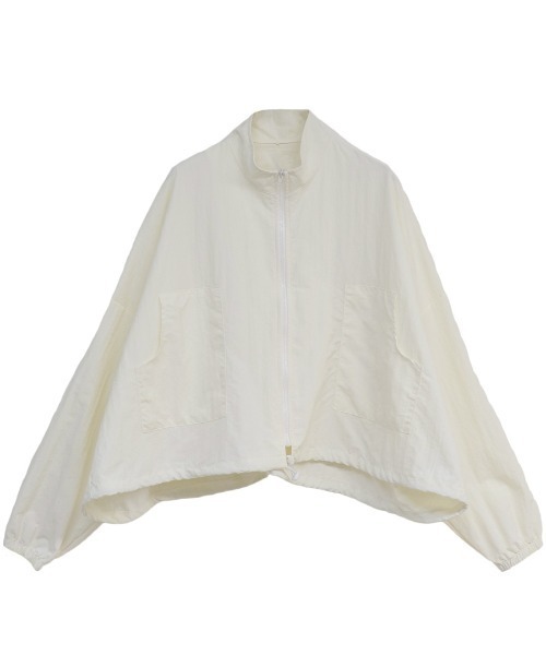 ISOOK(アイスー)の「Oversized nylon jacket / オーバーサイズナイロンジャケット(miho select)(ナイロンジャケット・レディース・ブラック/アイボリー・FREE)」の11枚目の写真