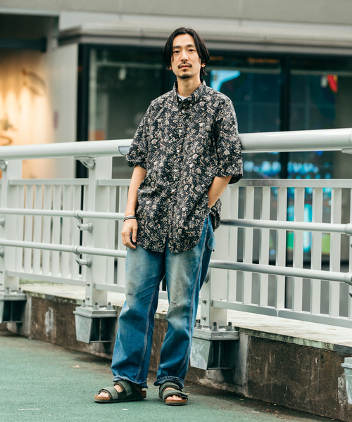 【LIBERTY / リバティ】ファットシルエット ボタンダウン S/Sシャツ LIBERTY / リバティ】ファットシルエットボタンダウン S/Sシャツ