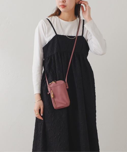 Pal collection（パルコレクション）の「ふくれジャガードキャミワンピース（ワンピース・レディース・グレー系その他/ブラック・FREE）」の14枚目の写真