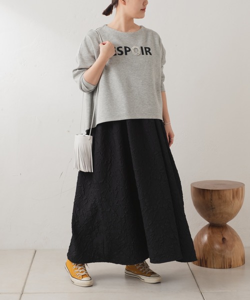 Pal collection（パルコレクション）の「ふくれジャガードキャミワンピース（ワンピース・レディース・グレー系その他/ブラック・FREE）」の18枚目の写真
