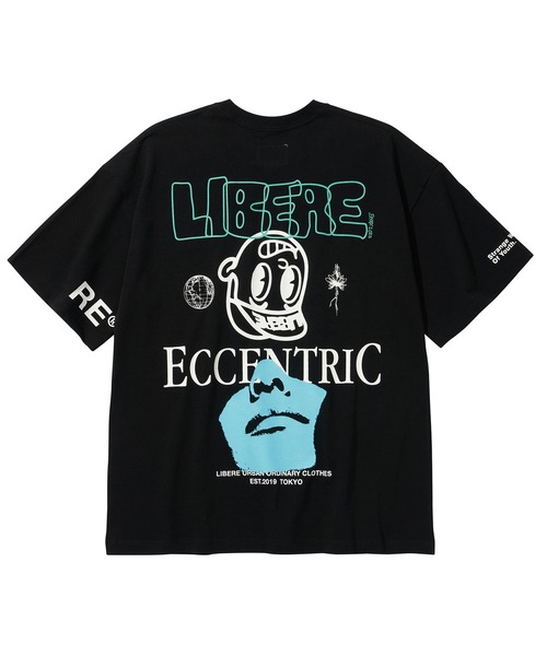 LIBERE（リベーレ）の「LIBERE リベーレ / EVR SS TEE グラフィックプリントビッグシルエットTシャツ / 231208-231209（Tシャツ/カットソー・メンズ・ナチュラル/ブラック・MEDIUM/SMALL/LARGE）」の4枚目の写真