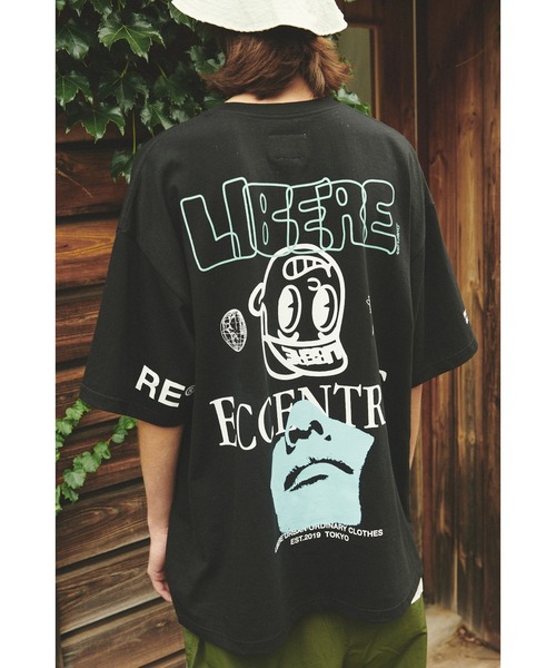 LIBERE（リベーレ）の「LIBERE リベーレ / EVR SS TEE グラフィックプリントビッグシルエットTシャツ / 231208-231209（Tシャツ/カットソー・メンズ・ナチュラル/ブラック・MEDIUM/SMALL/LARGE）」の20枚目の写真