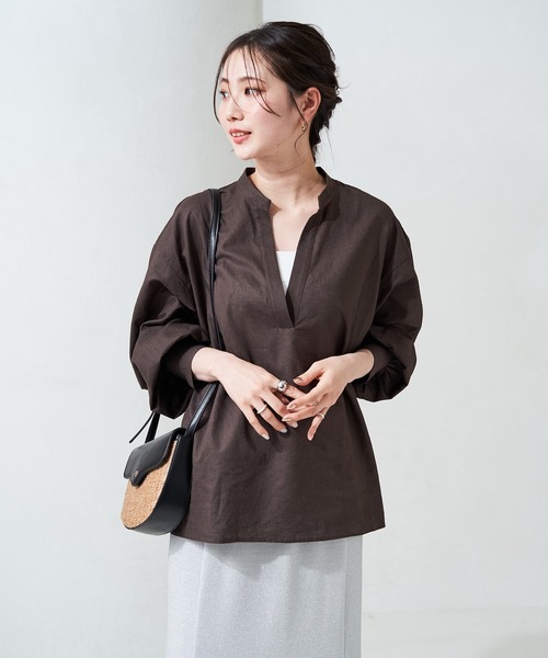 FREAK&#39;S STORE - 【極美品】FREAK&#39;S STORE ボリュームスリーブスキッパーシャツ ボリュームスリーブスキッパーシャツ（シャツ/ブラウス