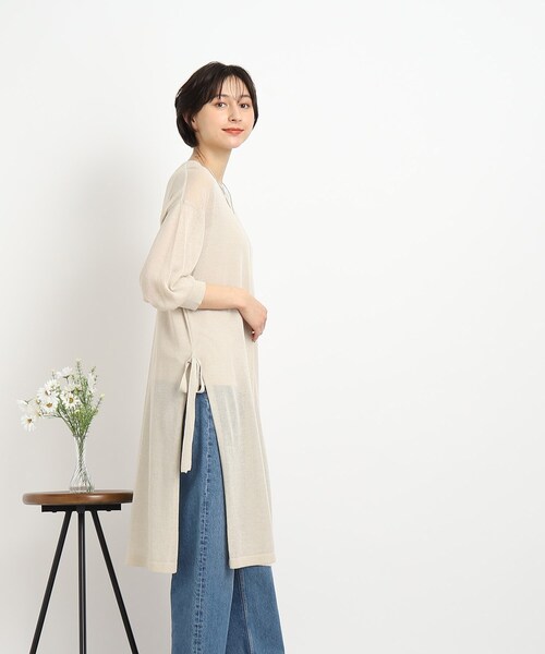 DRESKIP（ドレスキップ）の「◆【2点セット】こなれ感たっぷり インナー＋シアーワンピース（その他トップス・レディース・ブラック/ライトベージュ/ブラウン系その他・02/03）」の5枚目の写真