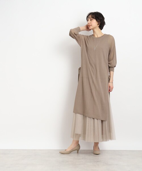 DRESKIP（ドレスキップ）の「◆【2点セット】こなれ感たっぷり インナー＋シアーワンピース（その他トップス・レディース・ブラック/ライトベージュ/ブラウン系その他・02/03）」の20枚目の写真