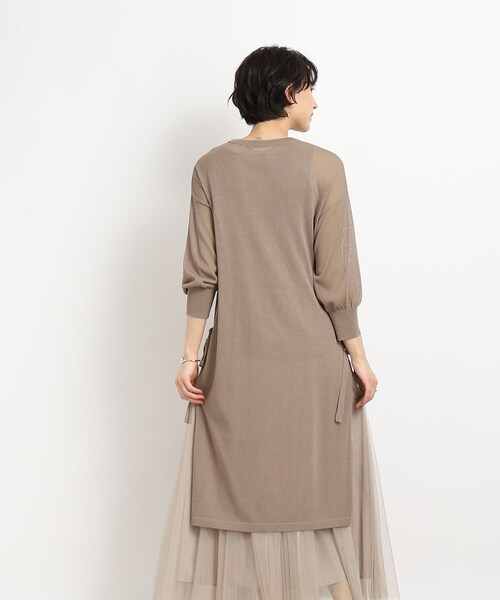 DRESKIP（ドレスキップ）の「◆【2点セット】こなれ感たっぷり インナー＋シアーワンピース（その他トップス・レディース・ブラック/ライトベージュ/ブラウン系その他・02/03）」の12枚目の写真