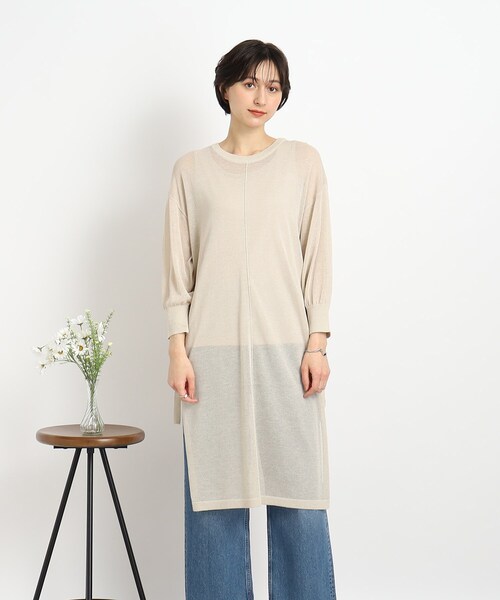 DRESKIP（ドレスキップ）の「◆【2点セット】こなれ感たっぷり インナー＋シアーワンピース（その他トップス・レディース・ブラック/ライトベージュ/ブラウン系その他・02/03）」の22枚目の写真