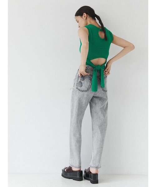 MURUA(ムルーア)の「ファインベーシックニットタンク(タンクトップ・レディース・ブラック/グリーン/アイボリー/モカ・FREE)」の10枚目の写真