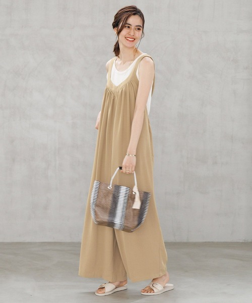 LEPSIM(レプシィム)の「2WAYリブタンク 163533(タンクトップ・レディース・ブラウン/ライトグリーン/ブラック/アイボリー/ホワイト×ブラック・LARGE/MEDIUM)」の8枚目の写真