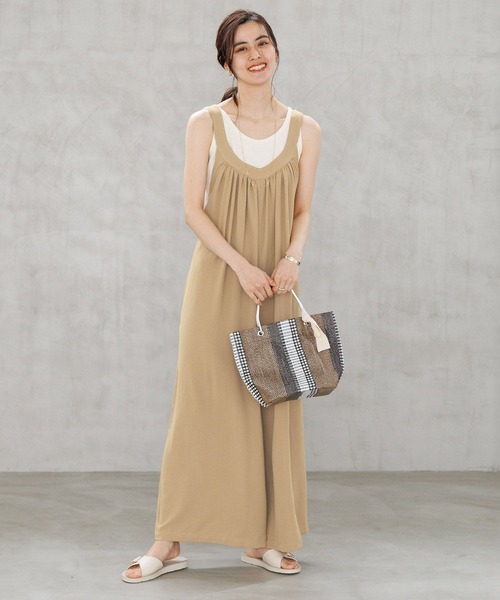 LEPSIM(レプシィム)の「2WAYリブタンク 163533(タンクトップ・レディース・ブラウン/ライトグリーン/ブラック/アイボリー/ホワイト×ブラック・LARGE/MEDIUM)」の9枚目の写真