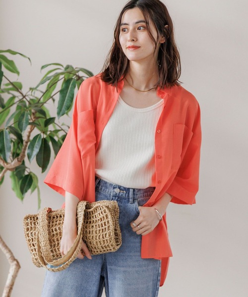 LEPSIM(レプシィム)の「2WAYリブタンク 163533(タンクトップ・レディース・ブラウン/ライトグリーン/ブラック/アイボリー/ホワイト×ブラック・LARGE/MEDIUM)」の12枚目の写真