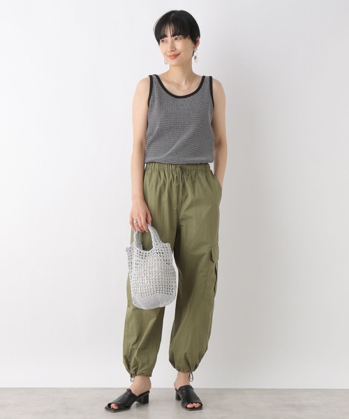 LEPSIM(レプシィム)の「2WAYリブタンク 163533(タンクトップ・レディース・ブラウン/ライトグリーン/ブラック/アイボリー/ホワイト×ブラック・LARGE/MEDIUM)」の18枚目の写真