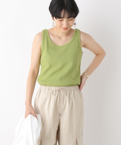 LEPSIM(レプシィム)の「2WAYリブタンク 163533(タンクトップ・レディース・ブラウン/ライトグリーン/ブラック/アイボリー/ホワイト×ブラック・LARGE/MEDIUM)」の21枚目の写真