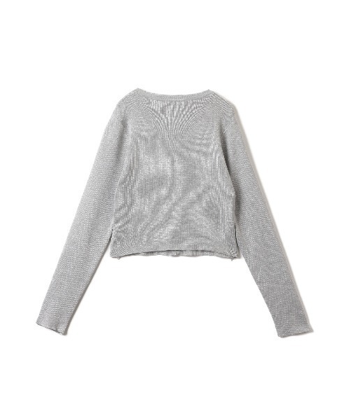 kirakiraShop(キラキラショップ)の「コンパクト シルエット クロップド カーディガン(カーディガン/ボレロ・レディース・ホワイト/ライトブルー/ブラック/グレー・FREE)」の10枚目の写真