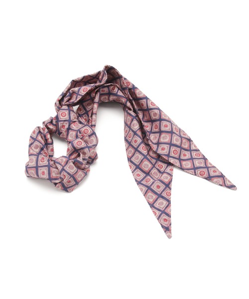 SALON adam et rope'(サロン アダム エ ロペ)の「【LIBERTY】リバティプリントマルチウェイスカーフシュシュ(シュシュ・レディース・ブラック/ブラウン/ピンク・FREE)」の10枚目の写真