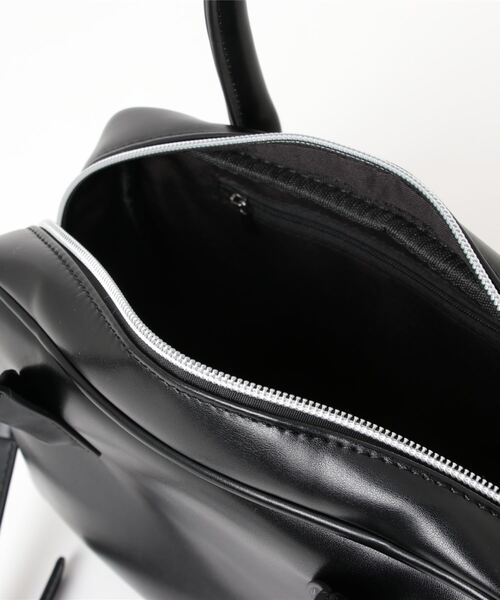 florist（フローリスト）の「【2WAY/3WAY】スクエアシルエットのシンプルレザーハンドバッグ/ショルダーバッグ（ボストンバッグ・レディース・ライトブルー/ホワイト/ブラック・FREE）」の22枚目の写真