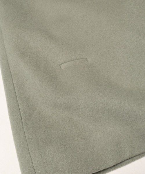 Dulcamara（ドゥルカマラ）の「ラムメルトンBigコート（ステンカラーコート・メンズ・オリーブ/ブラウン/ネイビー系・0/1/2）」の22枚目の写真