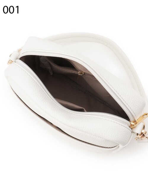 Ober Tashe(オーバータッシェ)の「太ベルト2WAYBOXショルダー(ショルダーバッグ・レディース・ブラック/ホワイト/シルバー・FREE)」の9枚目の写真