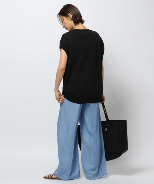 セール】【WEB限定カラー展開】ガゼットニットプルオーバー（T