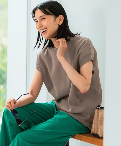 セール】【WEB限定カラー展開】ガゼットニットプルオーバー（T