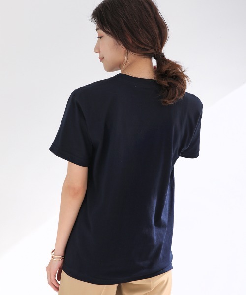 Bou Jeloud(ブージュルード)の「unovo amoreロゴTee(Tシャツ/カットソー・レディース・ネイビー/オフホワイト・FREE)」の19枚目の写真