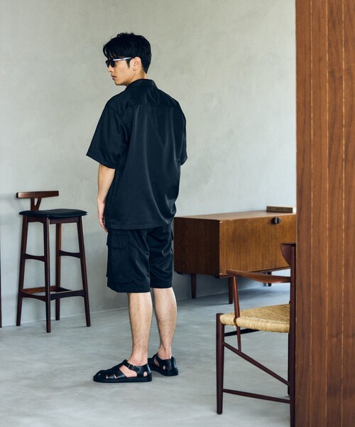 RED KAP（レッドキャップ）の「RED KAP/レッドキャップ 別注 ハーフジップ ワンポイント 半袖ワークシャツ/SP H/Z SS SHIRT（シャツ/ブラウス・メンズ・ブラック/ベージュ・MEDIUM/LARGE）」の10枚目の写真