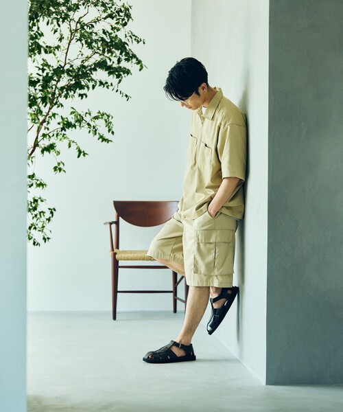 RED KAP（レッドキャップ）の「RED KAP/レッドキャップ 別注 ハーフジップ ワンポイント 半袖ワークシャツ/SP H/Z SS SHIRT（シャツ/ブラウス・メンズ・ブラック/ベージュ・MEDIUM/LARGE）」の20枚目の写真