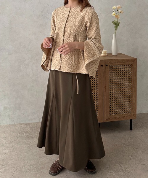 和花コラボアイテム】マルチフラワージャガードトップス【ZOZOTOWN限定