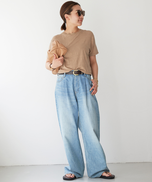 Deuxieme Classe（ドゥーズィエムクラス）の「*【KALLMEYER/カルメイヤー】ワイド レザー ベルト（ベルト・レディース・ブラウン・FREE）」の4枚目の写真